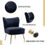Allyna Modern Velvet Accent Chair Armchair with Metal Legs for Living Room/Bedroom-1796169571