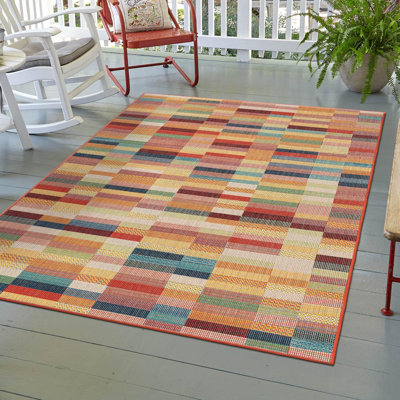 Striped Indoor / Outdoor Rug