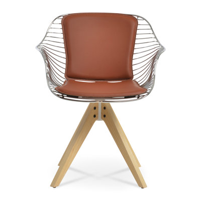 Zebra Pyramid Swivel Arm Chair