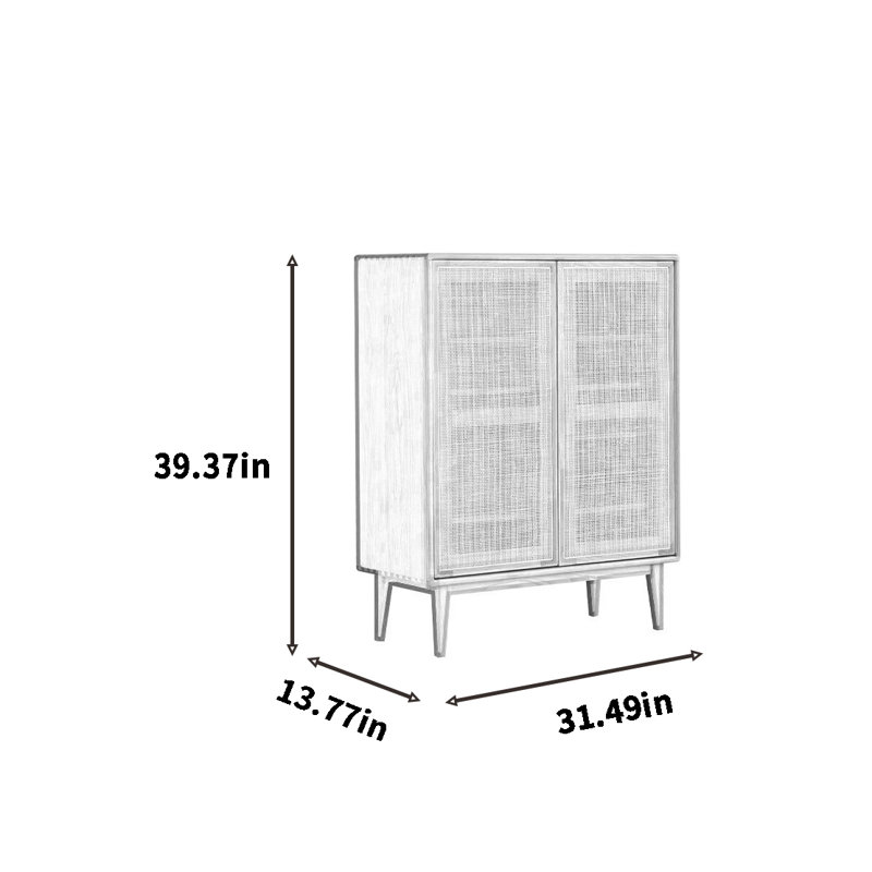 Armoire de rangement pour chaussures en bois massif 20 paires