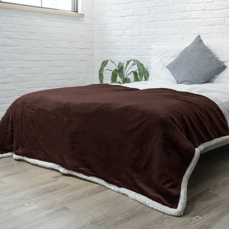Couverture confortable de qualité supérieure, 60 po x 80 po, Gris anthracite