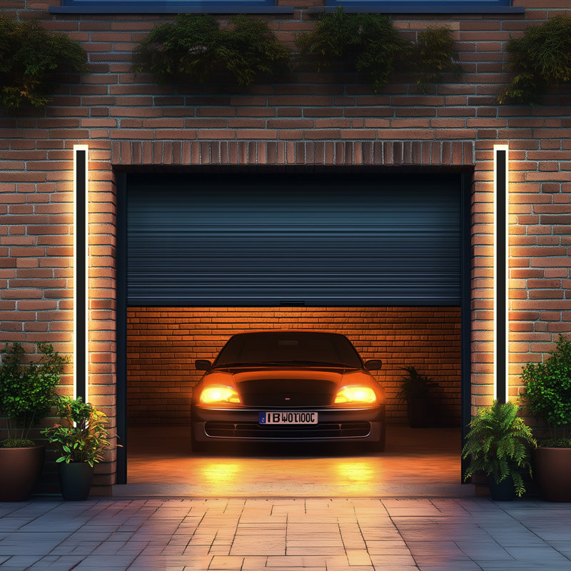 IP67 Linear LED Outdoor Wall Light Waterproof, 78.70" H x 3.10" W x 1.70" D