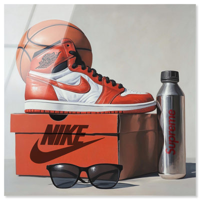 Art mural Basketball Basketball Pratique par Art Remedy, prêt à être suspendu