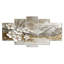 Or et blanc, Alpes bavaroises, montagnes, ensemble d'art sur toile