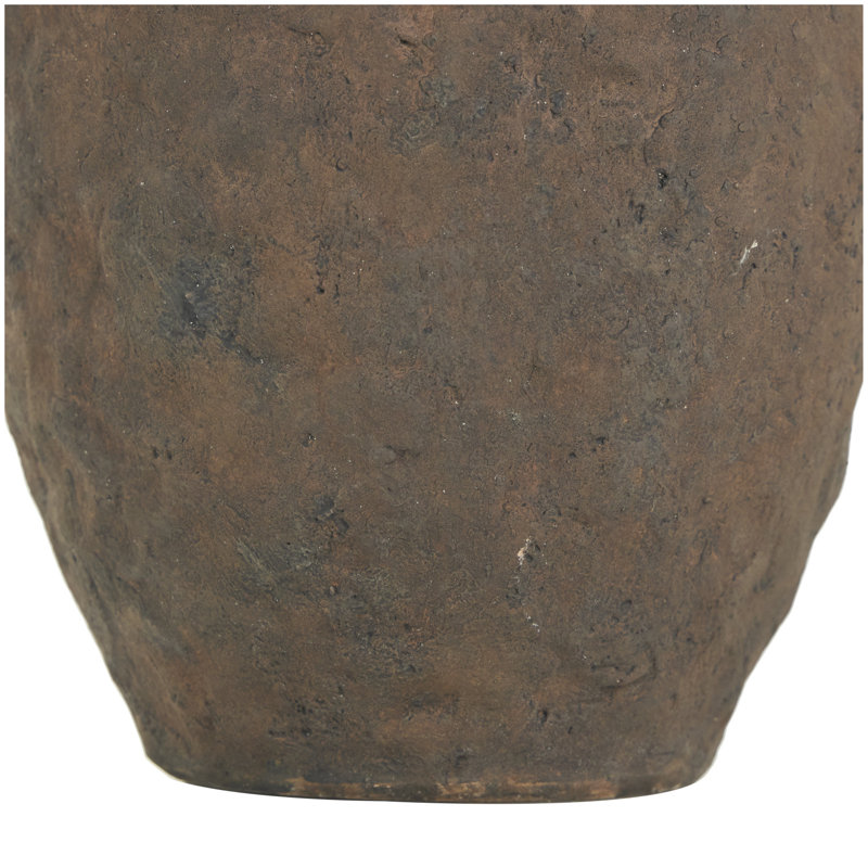 Vase de table en grès fabriqué à la main Elna, H 13,55 po x l 9,5 po x P 7 po