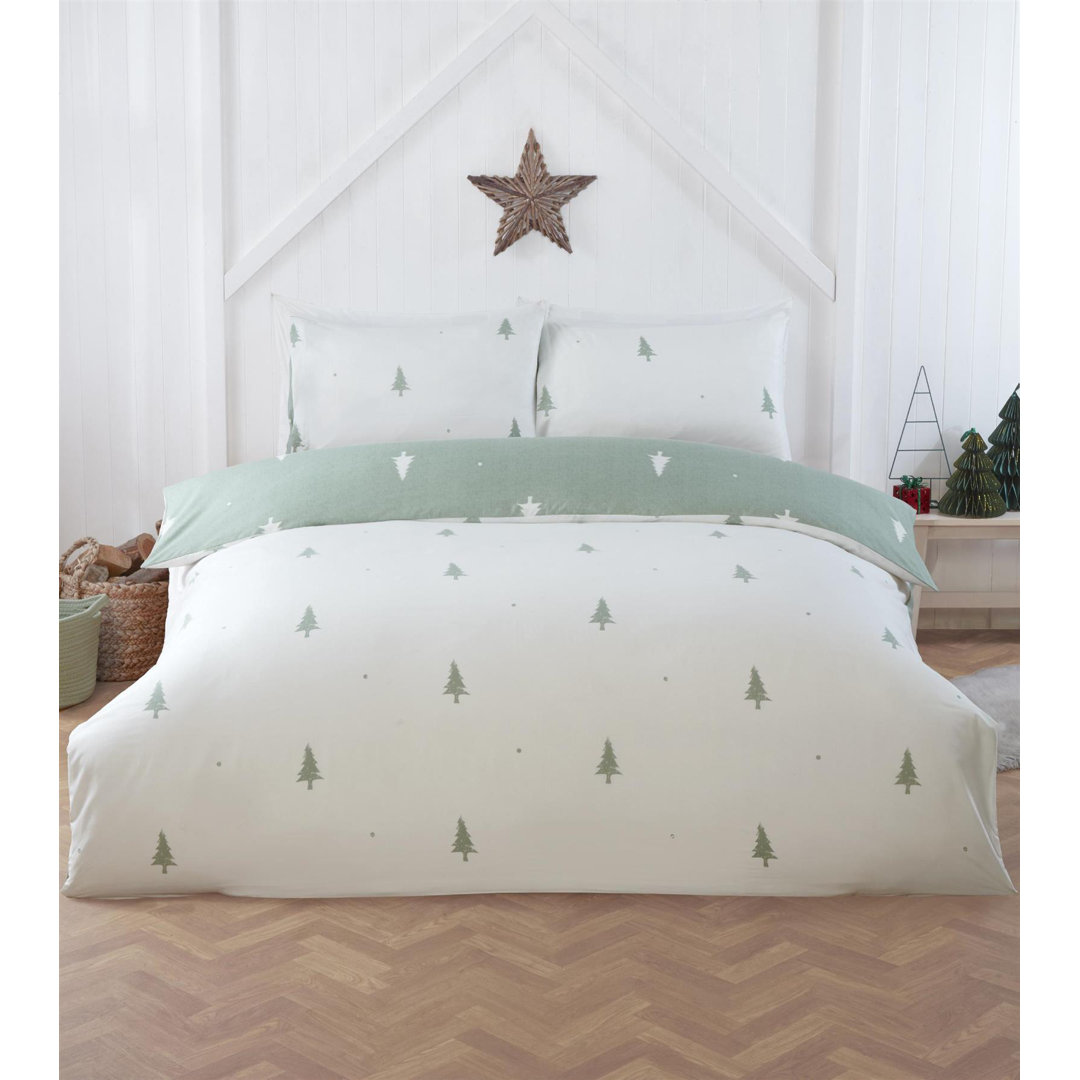 Polyester Floral Duvet Cover Set with Pillowcases
