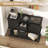 42" Farmhouse Console Table with 2 Drawers & 2 Doors, Wood Entryway Table with Storage Shelf, TV Stand for Living Room-1202090441
