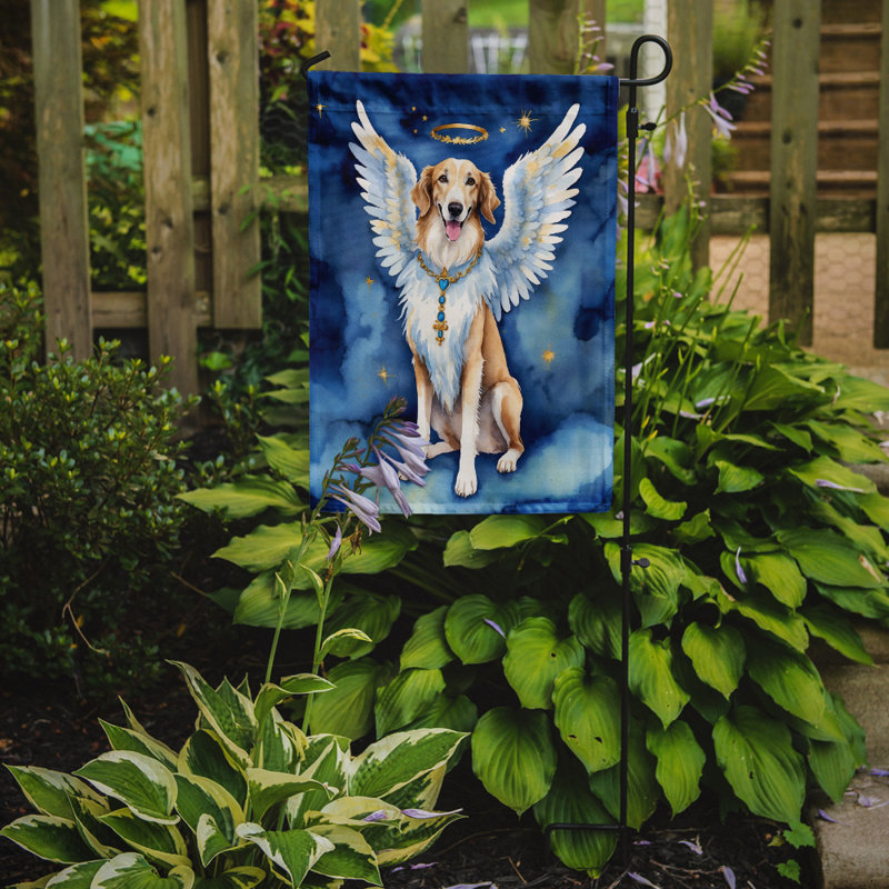 Drapeau de jardin Borzoi My Angel