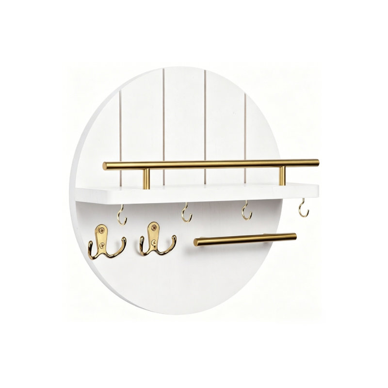 Wood Wall Organizer, White