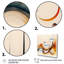 «Majlis Burnt Orange Waves Abstract V», reproduction de 3 pièces sur toile-87913091-87913096