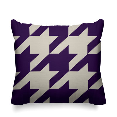 Housse et insert de coussin carré d'extérieur Easton Houndstooth