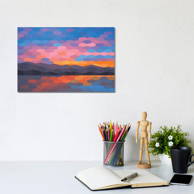 Abstract Sunset II by Jun Youngjin - Wrapped Canvas Gallery-Wrapped Canvas Giclée, 20.32cm H x 30.48cm W