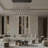 25-Light Long Gold Chandeliers For High Ceilings, Large Raindrop Chandelier-1959459380