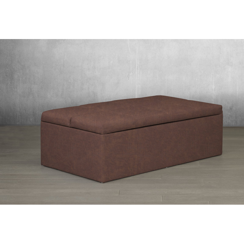 Lit pliant de 20 po Sumeyya, Similicuir - caramel