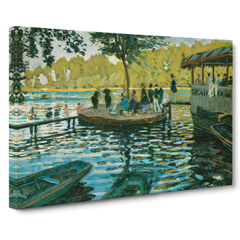 Bain A La Grenouillere by Claude Monet - Wrapped Canvas, 50cm H x 76cm W x 3cm D
