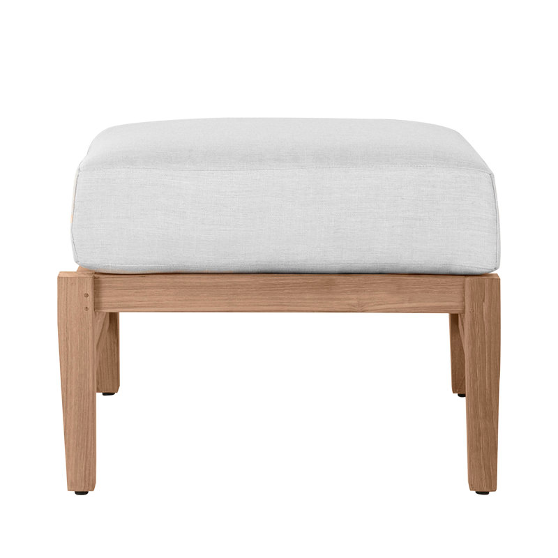 Croquet Teak Ottoman, Croquet Teak #4 Natural Teak