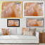 Pastel Gloden Marble Art Ripples - reproduction d'art moderne sur toile-735468187-735468198