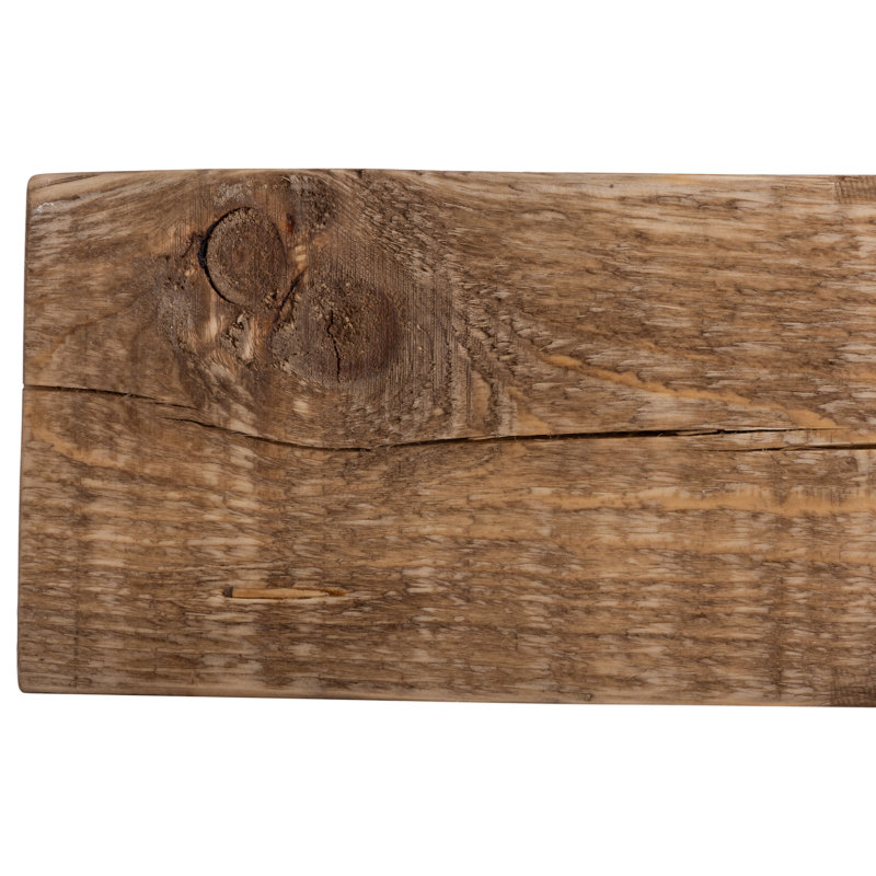 Aged Oak Poplar Hollow Modern Fireplace Mantel Shelf