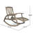 Outdoor Acacia Wood Rocking Chair With Retractable Foot Panel,Rocker Patio Rocking Chair For Porch, Patio, Balcony-1809527222