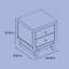 Santorini 2 Drawer Nightstand-112681987