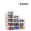 Boîte de rangement pour chaussures Clearview - empilable et pliable - paquet de 12