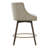 Araujo 360° Swivel Counter Stool with Nailhead Trim and Upholstered Seat-836027224