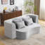 Grand canapé moderne grand format avec 4 coussins, canapé de futon en tissu moelleux, mousse haute densité pour une utilisation polyvalente et confortable-308197455