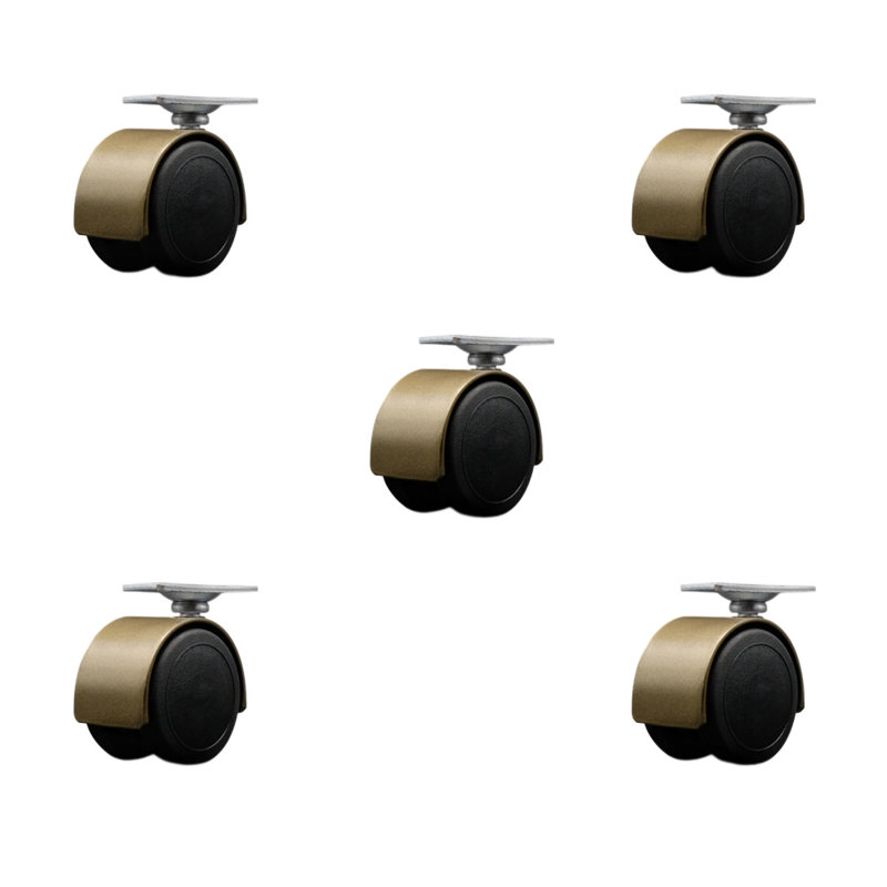 Ensemble de 5 roulettes pour 2 roulettes