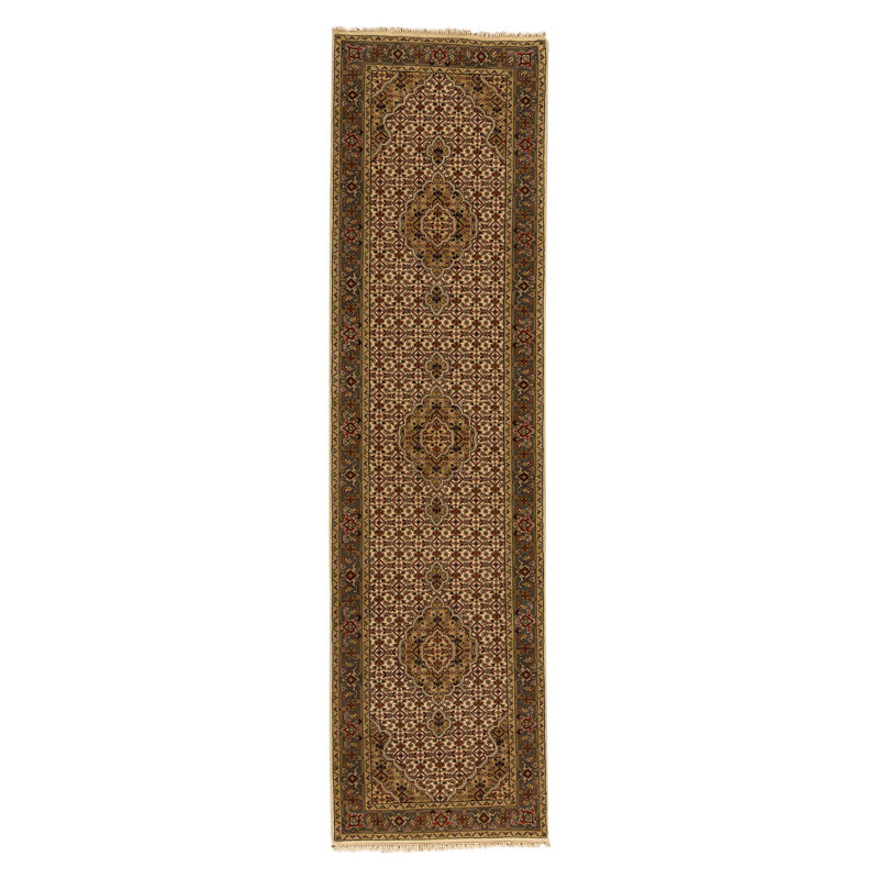 Tapis de couloir noué à la main