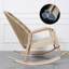 Chaise berçante en rotin