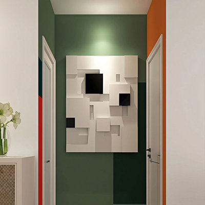 Art mural Mid-Century moderne en toile pour salon
