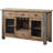 Faylen Transitional 4-Drawer Rectangular Server with Wooden Case-Leg in Maple