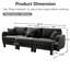 3 Dark Grey Boucle Fabric Couch With Distinctive Shell-shaped And Cylindrical Legs, Modern Style For Home Office, Strong Wooden Frame Support, Soft Upholstery Comfortable Relaxation Elegant Design-619749898