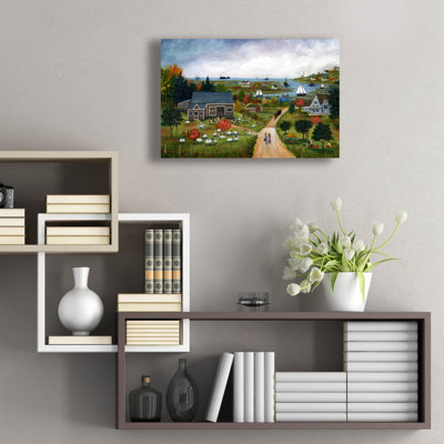 Epic Art 'Autumn On Nantucket Sound'  by JL Munro Acrylic Glass Wall Art, 24" x 16"