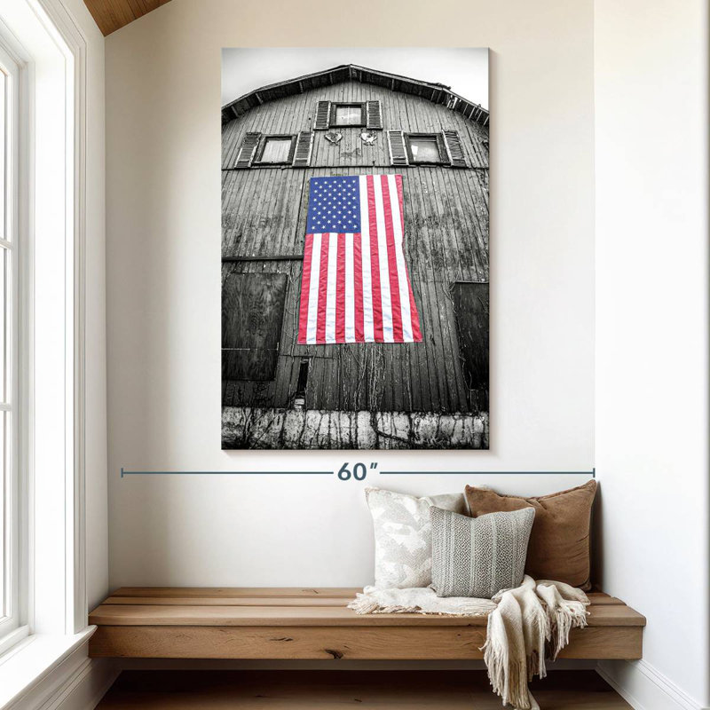 Borges Red White And Blue, 51" H x 34" W