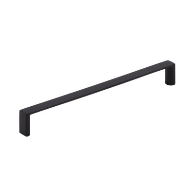 Poignée d'armoire noire mat centre à centre Metro 6 5/16 po (160 mm) - paquet de 10