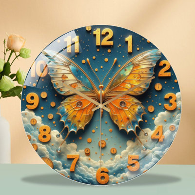 Horloge murale Butterfly