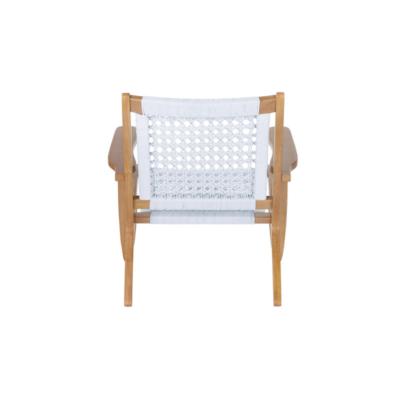 Cartrell Upholstered Armchair, Natural/White
