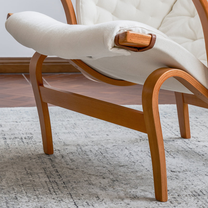 35.43-inch Wide Ergonomic Armchair, Beech Wood Frame, Living Room Single Sofa Chair