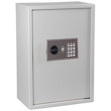 Digital Safe Whi Key Cabinet with Dual-Lock Bestcosty