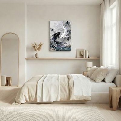 Koi Fish, reproduction d'art sur toile, ensemble de 1