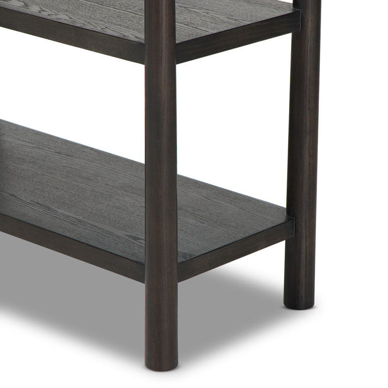 Eldridge Standard Bookcase, Distressed Black Oak
