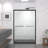 44-48"X72" Aluminum Frame Double Sliding Shower Door,Bypass Bathroom Sliding Door With Premium 5/16" (8Mm) Clear Tempered Glass, Black Hardware Sliding Glass Shower Enclosure