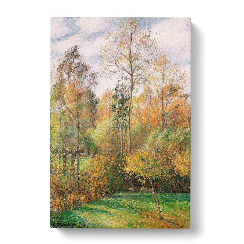 Autumn Wood by Camille Pissarro - Wrapped Canvas Painting, 50cm H x 35cm W x 3cm D