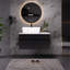 Petit meuble-lavabo flottant simple 31,5 pouces avec lavabo