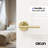 Brio Privacy Door Lever Modern Concealed Design For (Bed & Bath) – Sleek Minimalist Style in Brushed Champagne Gold-125873623