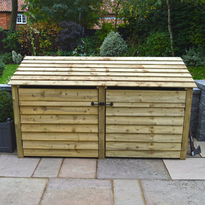 Troutville 230cm W x 80cm D Wood Log Store