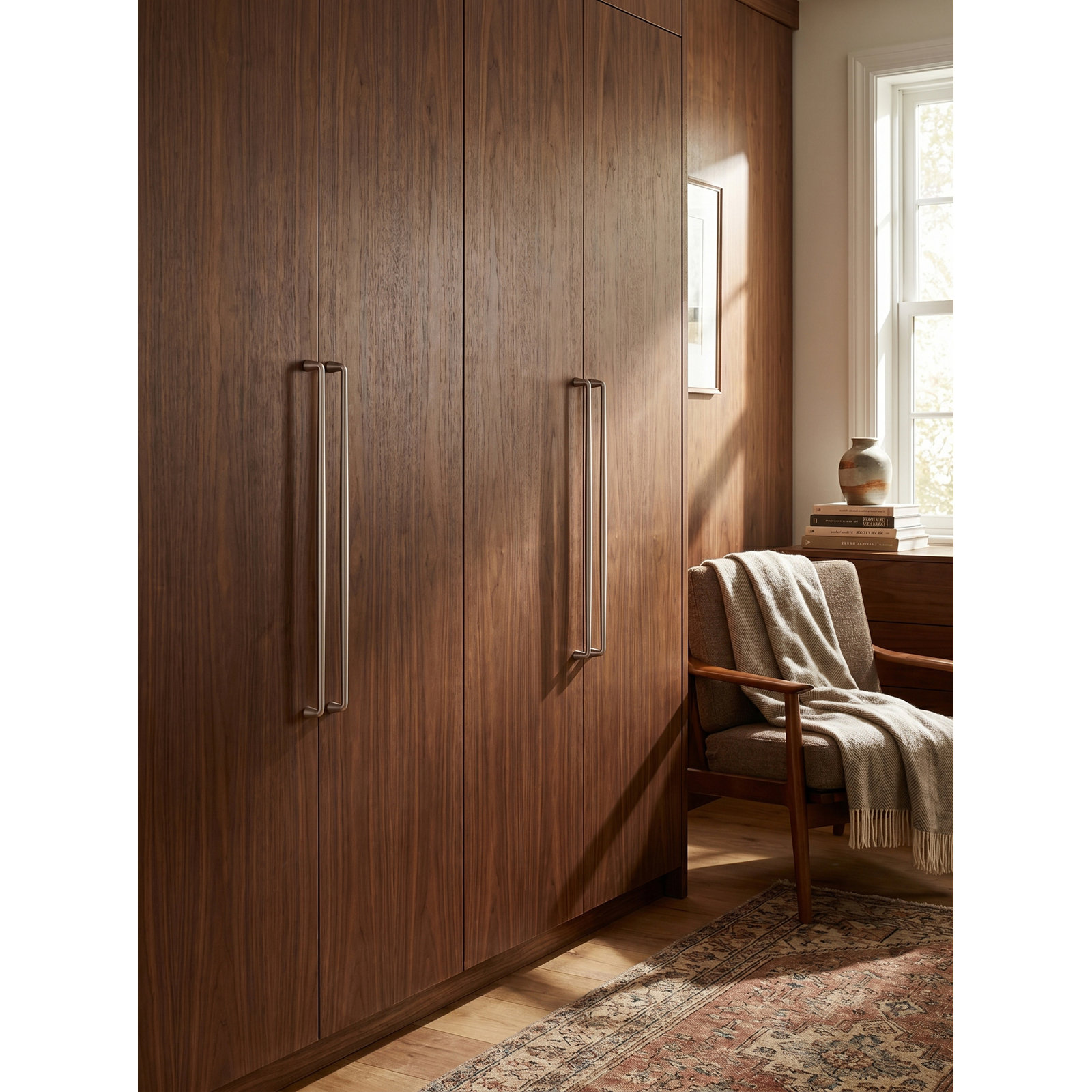 Center Bar Cabinet Pull Multipack, 7 9/16", Satin Nickel