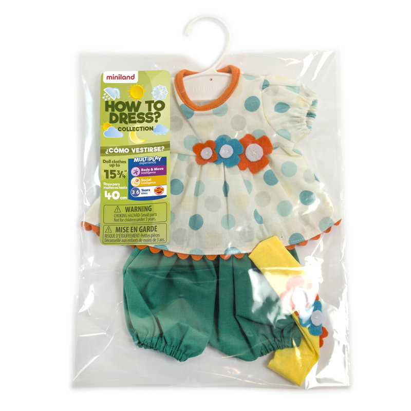 Miniland Educational Girl Summer Doll Clothes