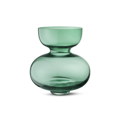 Alfredo Green 9.84" Indoor / Outdoor Glass Table Vase